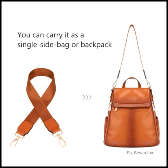 Genuine Leather Anti-Theft Backpack Purse Convertible Satchel Minimalist Chic main image 6